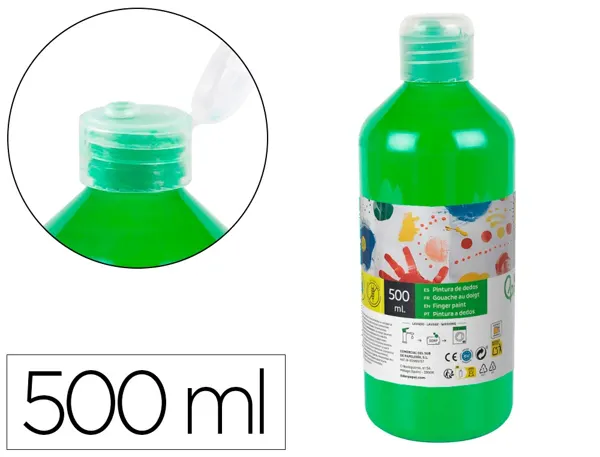 Gouache doigt liderpapel liquide lavable base eau coloris vert flacon de 125ml — Non classé