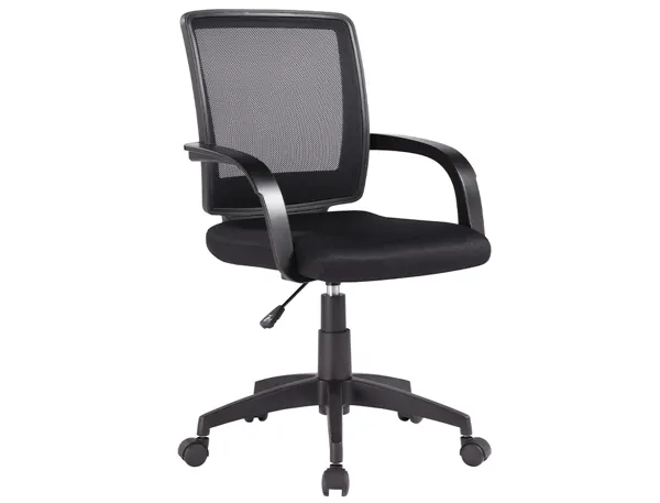 Chaise bureau q-connect rotative base nylon maille maximum supporte 120kg 900+100x560x570mm coloris noir — Non…