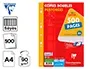 Copie Double Clairefontaine A4 21x29,7cm Papier Velin Veloute Blanc 500 Pages 90g Seyes Perforees Sous Etui… — vue 2