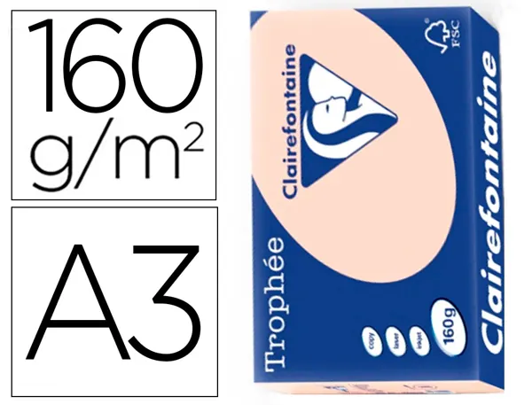 Clairefontaine Papier universel Trophée, A3, saumon — Papier copieur et imprimante