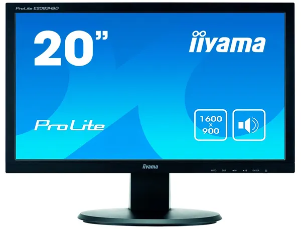 Ecran led iiyama ordinateur 20/' a retroeclairage led prolite resolution 1600 x 900 entrees video vga numeriques — Non…