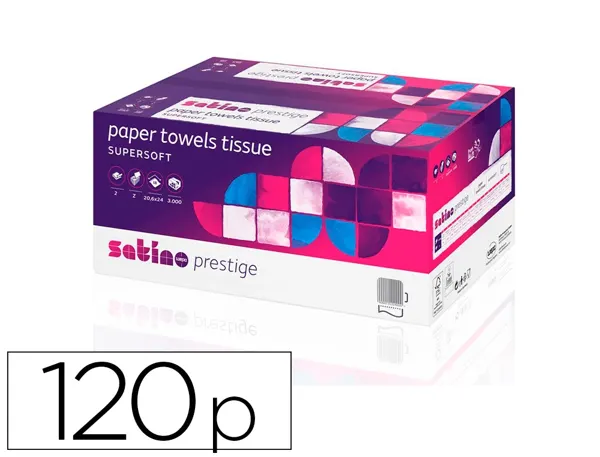 Essuie-mains coldis pure ouate blanche ecolabel 2plis 20,6x32cm 1 paquet de 120 feuilles — Non classé