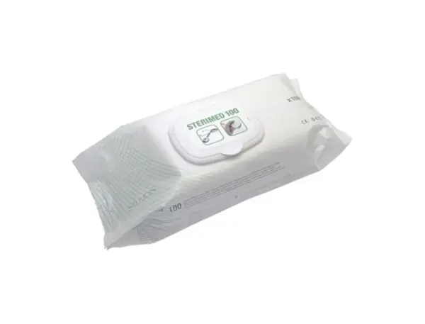 Lingettes nettoyantes desinfecta?ntes sterimed 18x20 cm paquet de 100 — Non classé