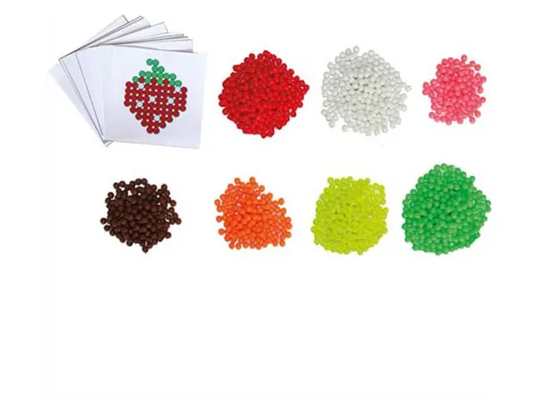 Pack aqua sodertex perles aqua'fruits + 10 mod les - 3 x 3 mm - 1500 pcs - 7 coloris assortis — Non classé