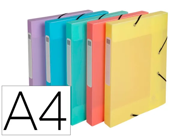 Boite de classement exacompta gamme chromaline pastel polypropylene a4 240x320mm dos 25mm. — Non classé