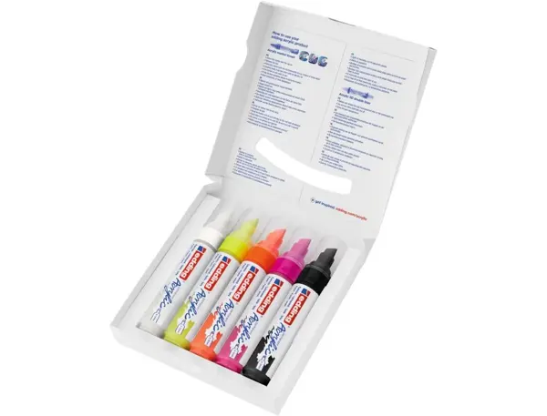 Marqueur edding 5000 boite de 5 couleurs assortis — Non classé
