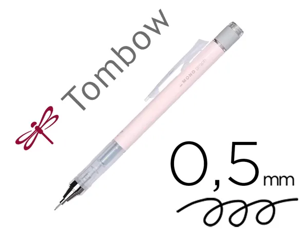 Porte-mines tombow monograph 0,5mm rechargeable gomme telescopique interchangeable coloris corps rose corail — Non…
