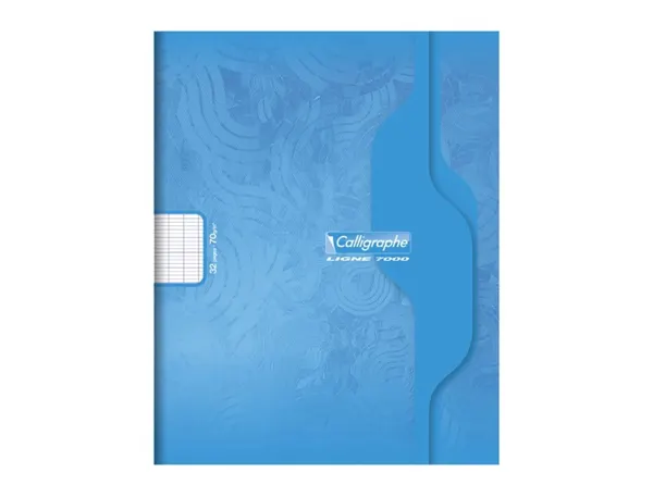 Cahier piqure clairefontaine 7000 couverture souple pp 21x29,7cm 96p seyes 70g coloris bleu — Non classé