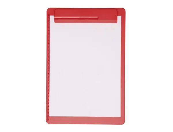 Porte-bloc maul go a4 plastique recycle porte-stylo integre dans pince coloris rouge — Non classé