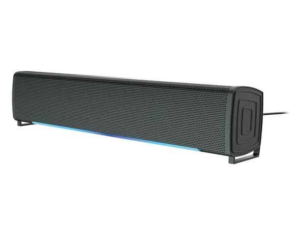 Barre de son q-connect pour ordinateur avec lumiere led coloris noir — Non classé