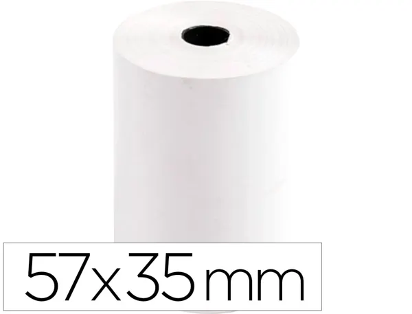 Bobine thermique q-connect 57mm largeur x 35mm diametre 70gr pour tpe sans bisphenol a — Non classé