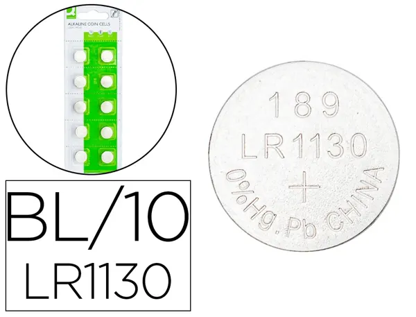 Pile q-connect bouton alcaline lr54 1,5v blister 10 unites — Non classé