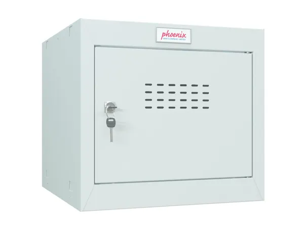 Casier cube phoenix taille 1 serrure a cle coloris gris clair — Non classé
