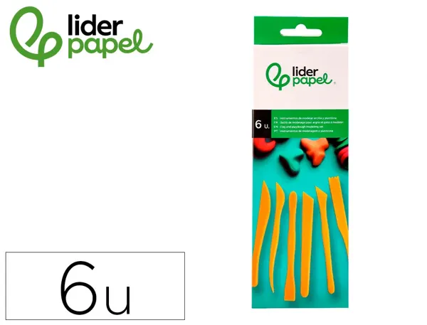 Ustensiles liderpapel pour pate a modeler et argile set 6 pieces assorties — Non classé