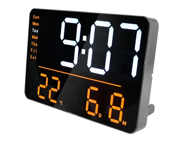 Horloge unilux numi digitale led multi-fonctionnelle coloris noir — Non classé