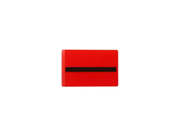 Porte-etiquette tarifold magnetique plastifiable a froid 66x100mm coloris rouge sachet 50 unites — Non classé