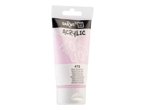 Peinture darwi for you acrylic tube 75ml coloris rose quinacridone — Non classé