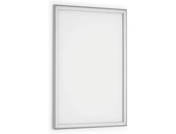 Cadre affichage durable snapframe a1 aluminium film transparent antireflet coins droits coloris argent — Non classé