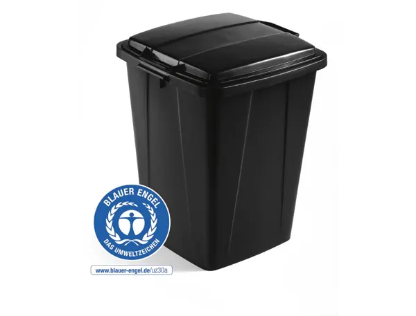 Conteneur a dechets durable durabin eco carre capacite 90l coloris noir — Non classé