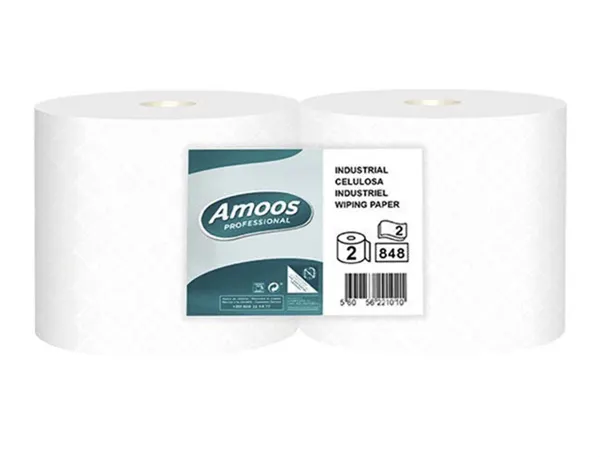 Bobine amoos pro essuyage industriel 2 plis gaufre 280m paquet 2 unites — Non classé