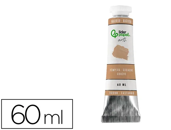 Peinture gouache tempera liderpapel tube en aluminium de 60 ml coloris marron — Non classé