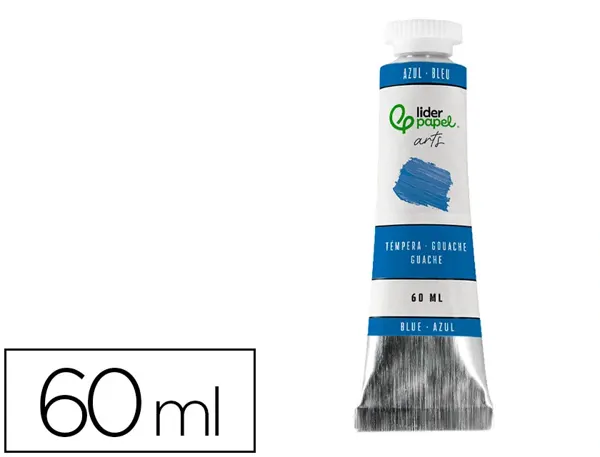 Peinture gouache tempera liderpapel tube en aluminium de 60 ml coloris bleu — Non classé