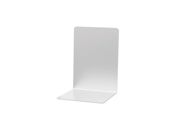 Serre-livres maul aluminium coins arrondis 10x10x13cm coloris argent — Non classé