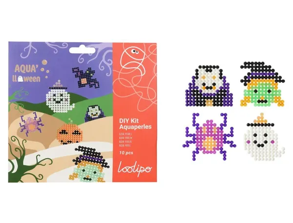 Aquaperle sodertex aqua'lloween diam. 5mm coloris assortis pack 1500 unites + 1 plaque + 1 spray + — Non classé