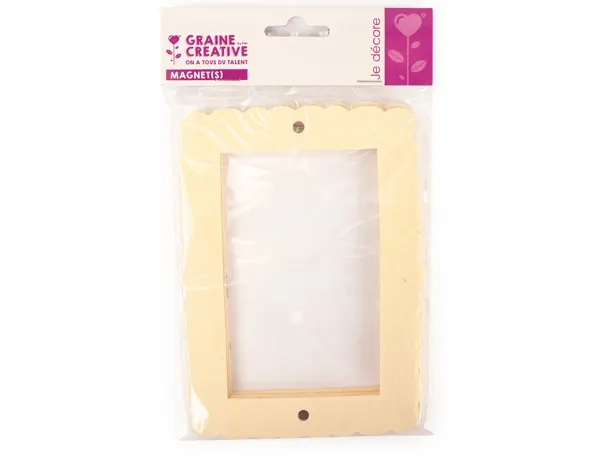 Cadre graine creative bois magnet ondules 170x120mm lot 3 unites — Non classé