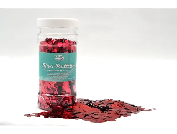 Paillettes oz international nid d'abeille pot 100g coloris rouge — Non classé