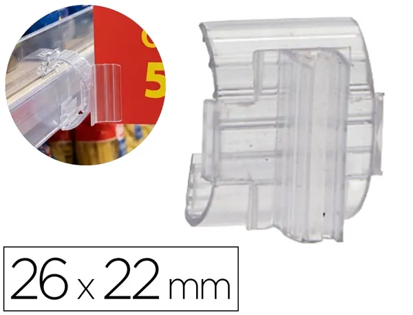 Support porte-etiquette prix q-connect incurve etiquette 26x22 mm — Non classé