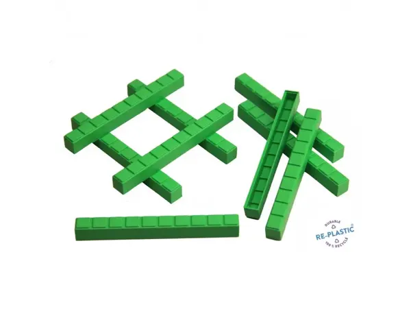 Elements base 10 a l'unite wissner 50 barres dizaine pour base 10 barres encastrables — Non classé