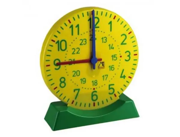 Horloge avec socle wissner grande horloge aiguilles des heures et minutes synchronisees 27 cm — Non classé