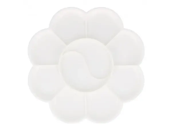Palette marguerite blanche simple plastique en forme de fleur 14 cm — Non classé