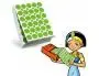 Recharge Gommettes Geometriques Cleopatre 60f 1800 Gommettes 18 mm Coloris Vert + 1200 Gommettes Rondes, COLLES… — vue 2