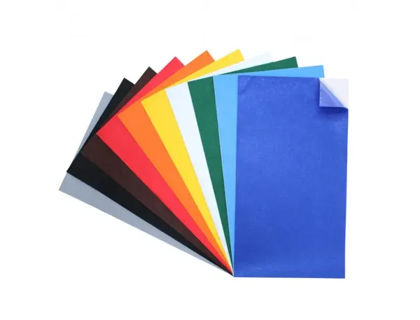 Feutrine adhesive o color 24x45cm 1mm 10 coloris assortis lot de 10 coupons — Non classé
