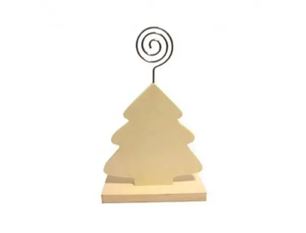 Porte-Photos Graine Creative Bois Et Clip Metal Forme Sapin 15x9x1cm Coloris Naturel — Activités artistiques