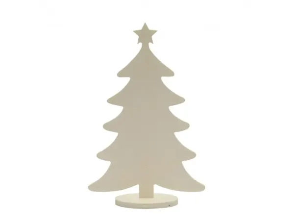 Sapin bois ocolor sur base 13x20cm coloris naturel lot de 10 — Non classé