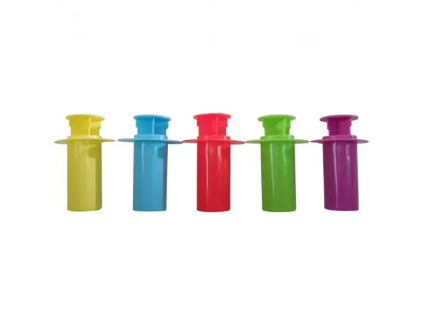 Lot seringues gros modeles graine creative motifs fantaisie pour modelage 5 coloris assortis — Non classé