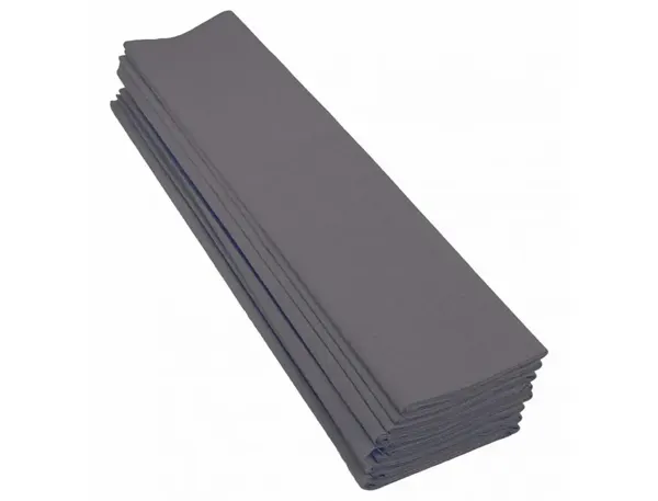 Papier crepon clairefontaine standard 0,5x2m crepage 40% coloris gris paquet 10 feuilles — Non classé