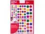 Pochette de 624 gommettes hexagone coloris assortis 6 Planches 16 x 21.5cm, APLI kids — Fournitures — vue 2