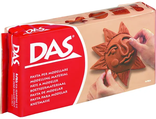 Pate a modeler das auto durcissante 1kg coloris rouge — Non classé
