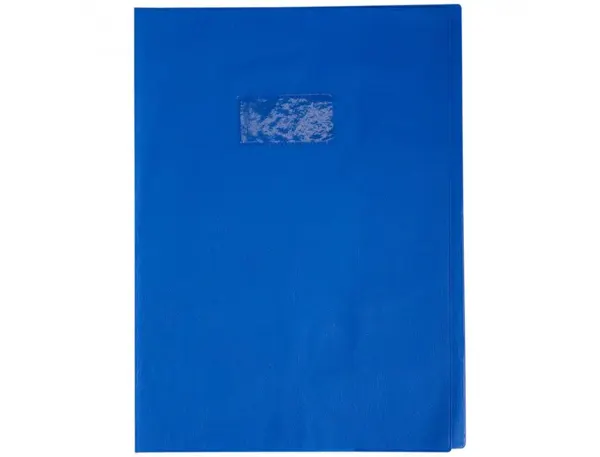 Protege-cahier clairefontaine 24x32cm plastique 22/100e opaque coloris bleu — Non classé