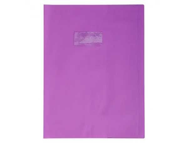 Protege-cahier clairefontaine 24x32cm plastique 22/100e opaque coloris violet — Non classé