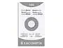 Etui de 100 fiches bristol non perforées carte forte 205 g blanc quadrillé 5x5 format 7,5x12,5 cm, EXACOMPTA —… — vue 2