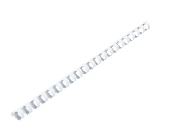 Peignes plastique gbc pour format a4 ï12mm 95 feuilles coloris blanc boite de 100 unites — Non classé