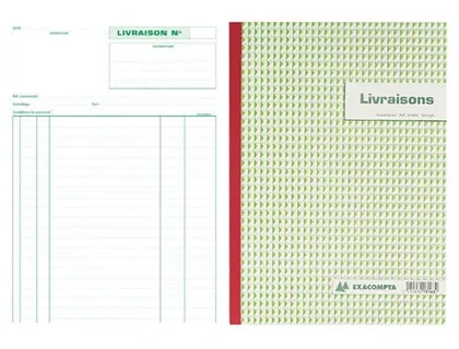 Manifold Bons de livraison NCR format 21 x 18 cm 50 triplicatas autocopiants, EXACOMPTA — Papier, cahier & courrier