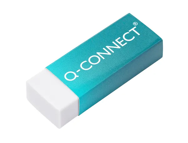 Gomme q-connect économique 60x22x11mm plastique tous usages crayons mines graphite — Non classé