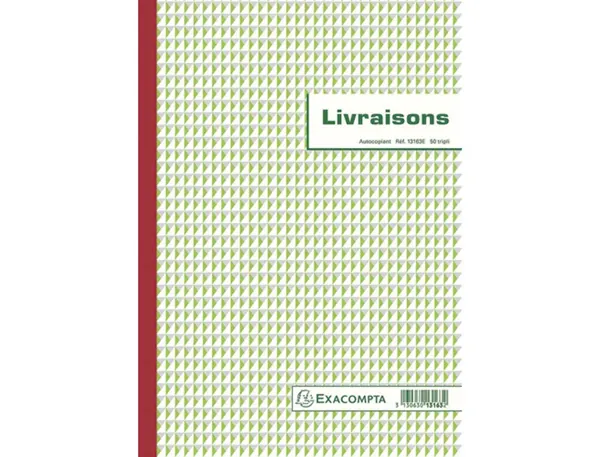 Manifold Autocopiant Exacompta Livraisons A4 210x297 mm Foliotage 50 Triplis — Papier, cahier & courrier