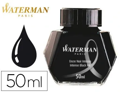 WATERMAN Flacon d'encre, contenu: 50 ml en verre, noir — Fournitures